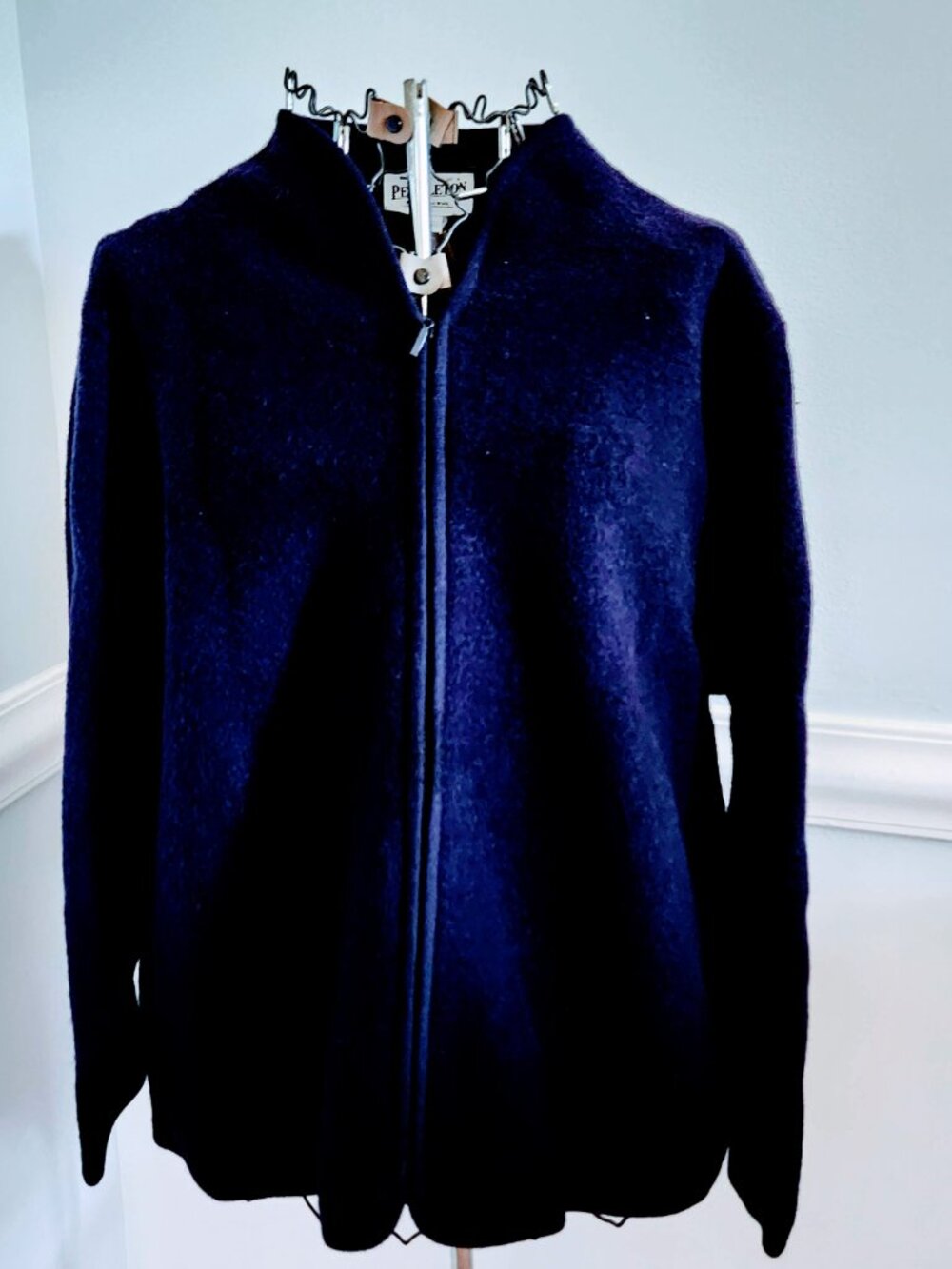 Pendleton boiled wool zip up sweater nwt